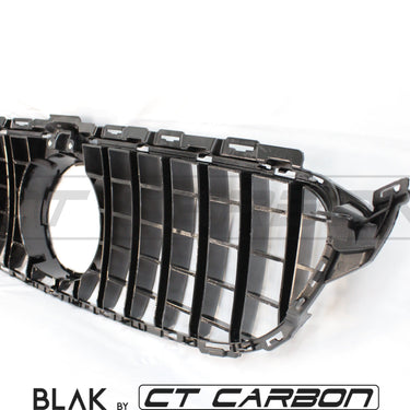BLAK BY CT GRILLE MERCEDES W205 C CLASS 2014-2018 BLACK GRILLE (WITH CAMERA) - BLAK BY CT CARBON