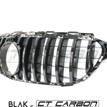 BLAK BY CT GRILLE MERCEDES W205 C CLASS 2014-2018 BLACK GRILLE (WITH CAMERA) - BLAK BY CT CARBON