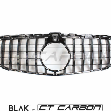 BLAK BY CT GRILLE MERCEDES W205 C CLASS 2014-2018 BLACK GRILLE (WITH CAMERA) - BLAK BY CT CARBON