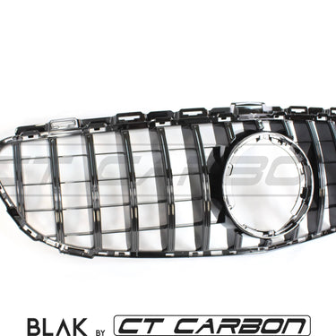 BLAK BY CT GRILLE MERCEDES W205 C CLASS 2019+ BLACK GRILLE (WITH CAMERA) - BLAK BY CT CARBON