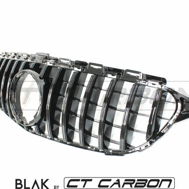 BLAK BY CT GRILLE MERCEDES W205 C CLASS 2019+ BLACK GRILLE (WITH CAMERA) - BLAK BY CT CARBON