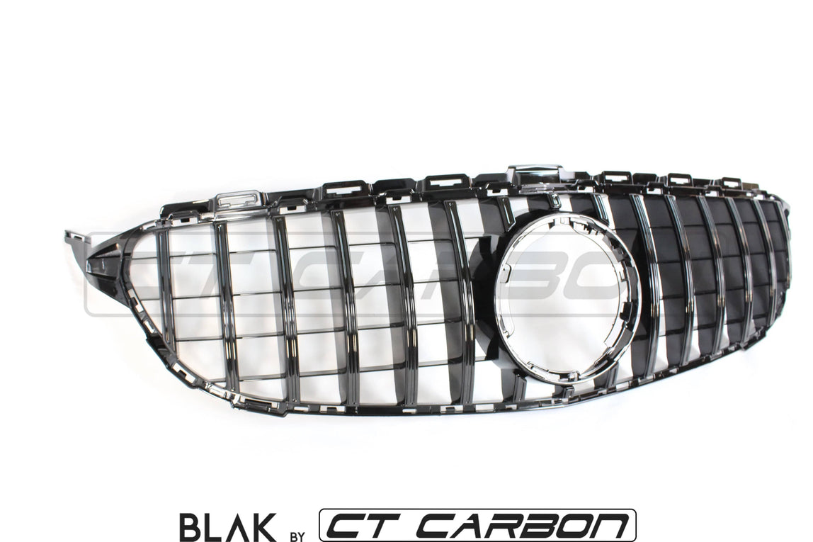 BLAK BY CT Grille MERCEDES W205 C63 AMG 2014-2018 AMG GT BLACK GRILLE (WITHOUT CAMERA)