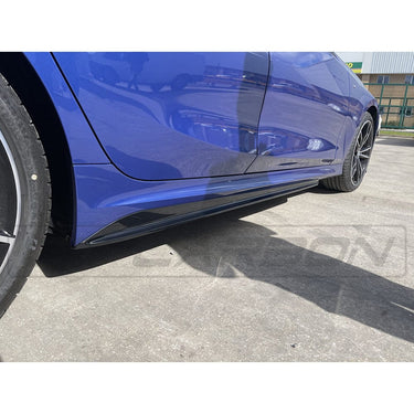 BLAK BY CT Side Skirts BMW 3 SERIES G20 GLOSS BLACK SIDE SKIRTS - MP STYLE - BLAK BY CT CARBON