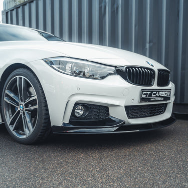 BLAK BY CT Splitter BMW 4 SERIES F32/F33/F36 GLOSS BLACK SPLITTER - MP STYLE - BLAK BY CT CARBON