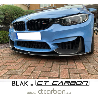 BLAK BY CT Splitter BMW M4 F82 / F83 & F32 4 SERIES DOUBLE SLAT BLACK GRILLES - BLAK BY CT CARBON