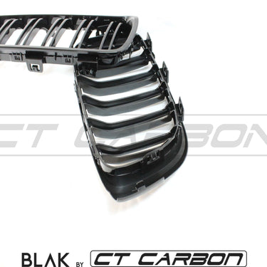 BLAK BY CT Splitter BMW M4 F82 / F83 & F32 4 SERIES DOUBLE SLAT BLACK GRILLES - BLAK BY CT CARBON