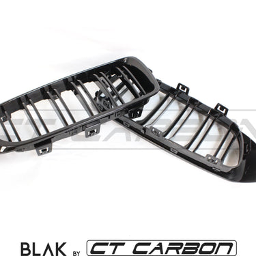 BLAK BY CT Splitter BMW M4 F82 / F83 & F32 4 SERIES DOUBLE SLAT BLACK GRILLES - BLAK BY CT CARBON