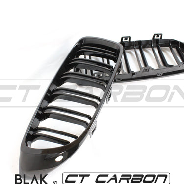 BLAK BY CT Splitter BMW M4 F82 / F83 & F32 4 SERIES DOUBLE SLAT BLACK GRILLES - BLAK BY CT CARBON