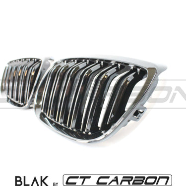BLAK BY CT Vehicles & Parts BMW M3 / 3 SERIES E92/E93 DOUBLE SLAT BLACK GRILLES - BLAK BY CT CARBON