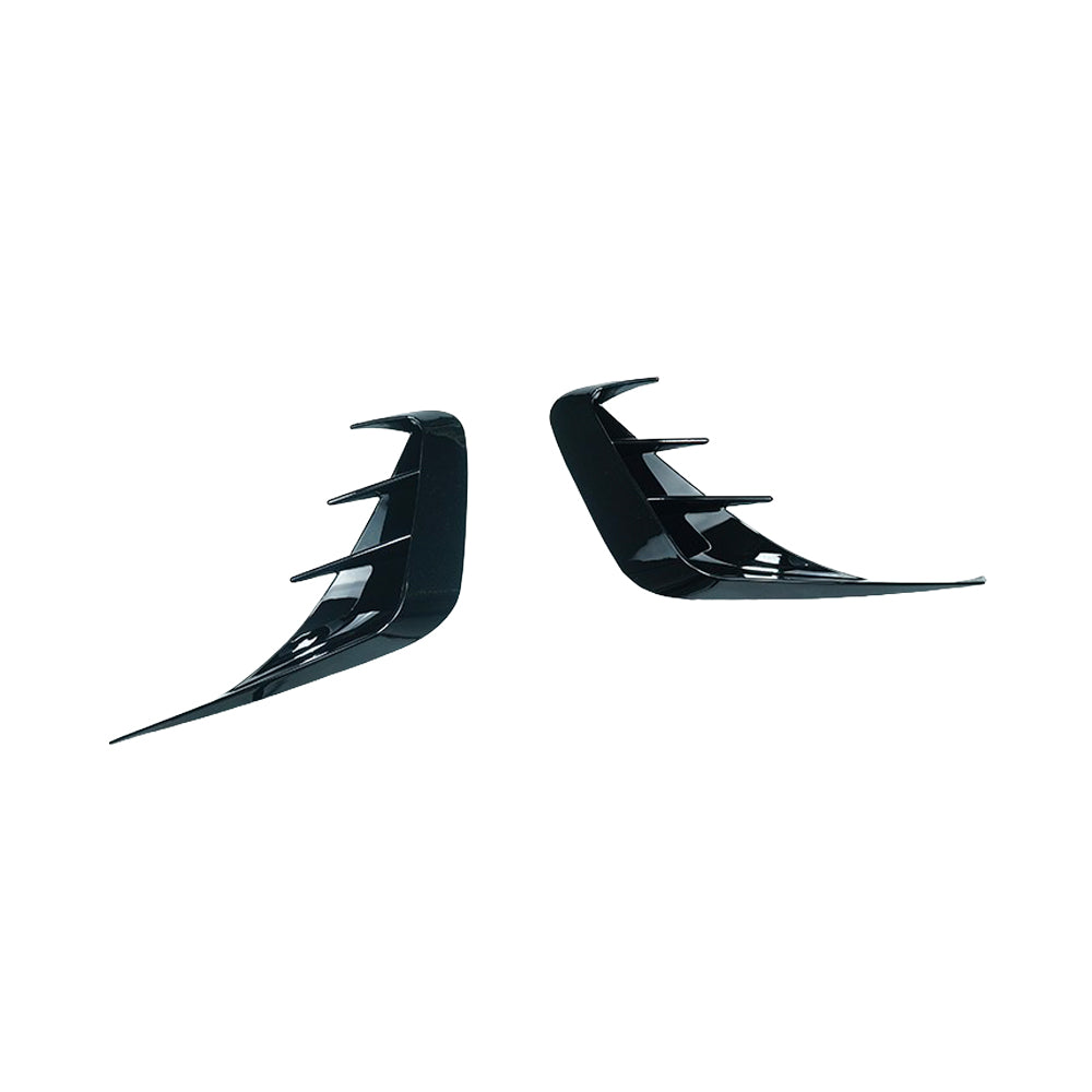Gloss Black Rear Bumper Side Spoiler Canards For BMW 3 Series G20 2019-2023 - Left & Right