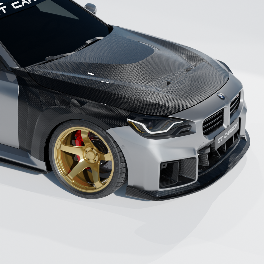 2022-2025 BMW G87 M2 / G42 2 Series - AP Style Carbon Fiber Engine Hood
