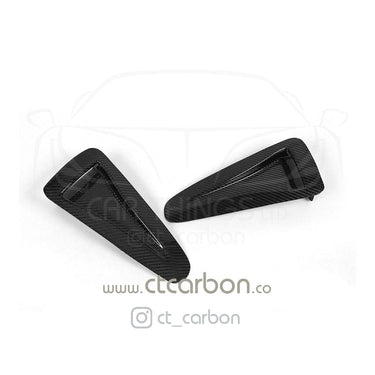 CT CARBON Bonnet Trim NISSAN GTR R35 CARBON FIBRE BONNET HOOD SCOOPS