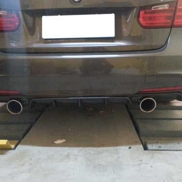 CT CARBON Diffuser BMW F30 3 SERIES CARBON FIBRE DIFFUSER - MP STYLE - DUAL EXHAUST