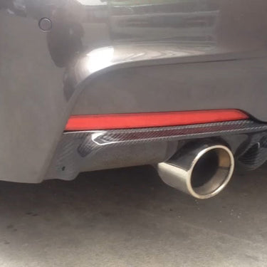 CT CARBON Diffuser BMW F30 3 SERIES CARBON FIBRE DIFFUSER - MP STYLE - DUAL EXHAUST