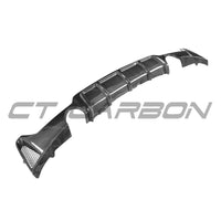 BMW F32, F33 & F36 4 SERIES 2013-2017 CARBON FIBRE DIFFUSER - DUAL EXHAUST