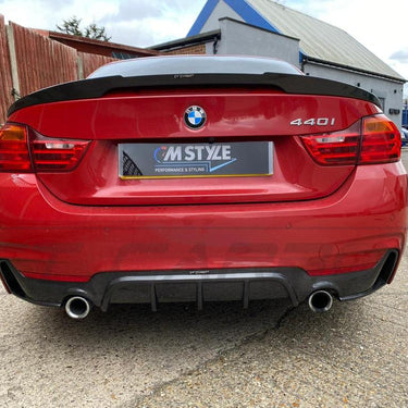 CT CARBON DIFFUSER BMW F32 & F33 4 SERIES CARBON FIBRE DIFFUSER - MP STYLE - DUAL EXHAUST