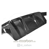 CT CARBON Diffuser BMW M2 / M2C F87 CARBON FIBRE DIFFUSER - AK STYLE