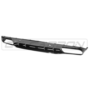 CT CARBON Diffuser MERCEDES C-CLASS COUPE W205 GLOSS BLACK DIFFUSER & TIPS