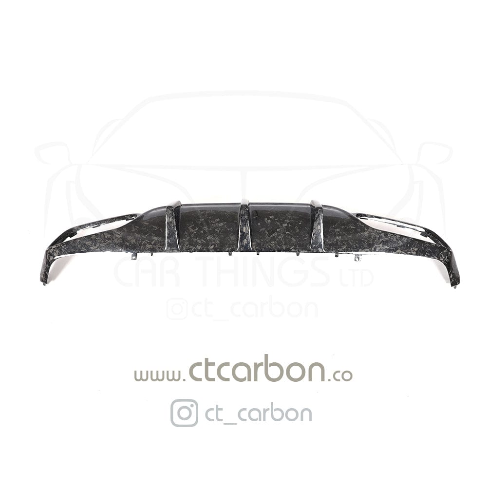 CT CARBON Diffuser MERCEDES C63/C63S W205 COUPE FORGED CARBON FIBRE DIFFUSER - BIG FIN