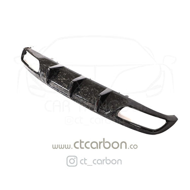 CT CARBON Diffuser MERCEDES C63/C63S W205 COUPE FORGED CARBON FIBRE DIFFUSER - BIG FIN