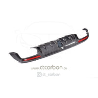 CT CARBON Diffuser MERCEDES W205 C63 & C63S SALOON 4DR CARBON FIBRE DIFFUSER & EXHAUST TIPS - B STYLE