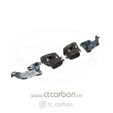 CT CARBON Diffuser MERCEDES W205 C63 & C63S SALOON 4DR CARBON FIBRE DIFFUSER & EXHAUST TIPS - B STYLE