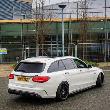 CT CARBON Diffuser MERCEDES W205 C63 & C63S SALOON 4DR CARBON FIBRE DIFFUSER & EXHAUST TIPS - B STYLE