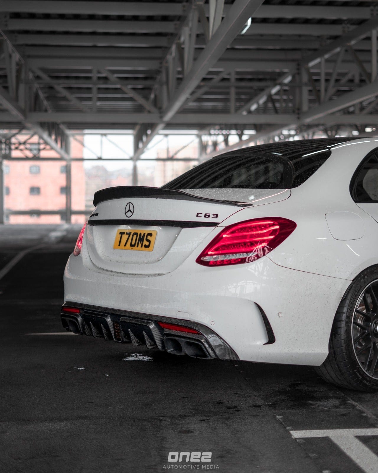 MERCEDES W205 C63 & C63S SALOON CARBON DIFFUSER & EXHAUST TIPS - B – CT ...