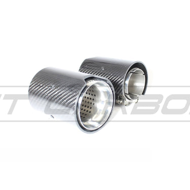CT CARBON Exhaust Tips BMW CARBON EXHAUST TIPS 135i/140i/235i/240i/335i/340i/435i/440i - CHROME (SET OF 2)