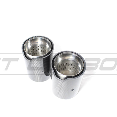 CT CARBON Exhaust Tips BMW CARBON EXHAUST TIPS 135i/140i/235i/240i/335i/340i/435i/440i - CHROME (SET OF 2)