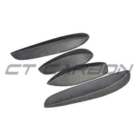 MERCEDES W205 C63 & C63S FRONT BUMPER CARBON FIBRE CANARDS / FINS