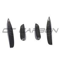 MERCEDES W205 C63 & C63S FRONT BUMPER CARBON FIBRE CANARDS / FINS