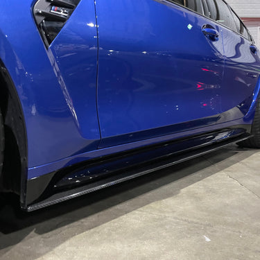CT CARBON FULL KIT BMW M3 G80/G81 CARBON FIBRE SIDE SKIRT EXTENSIONS - CT DESIGN