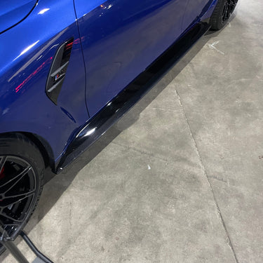 CT CARBON FULL KIT BMW M3 G80/G81 CARBON FIBRE SIDE SKIRT EXTENSIONS - CT DESIGN