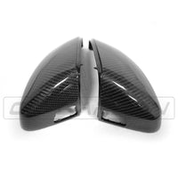 CT CARBON Mirror Replacements AUDI A3 S3 RS3 8V CARBON FIBRE MIRROR COVERS - WITH LANE ASSIST