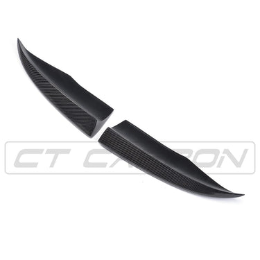 CT CARBON Rear Canards AUDI A3 S-LINE & S3 PRE-FACELIFT 8V SALOON CARBON FIBRE REAR BUMPER EXTENSION