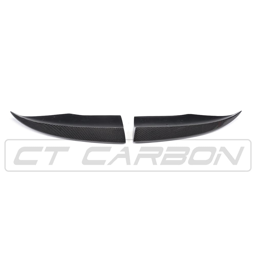 CT CARBON Rear Canards AUDI A3 S-LINE & S3 PRE-FACELIFT 8V SALOON CARBON FIBRE REAR BUMPER EXTENSION