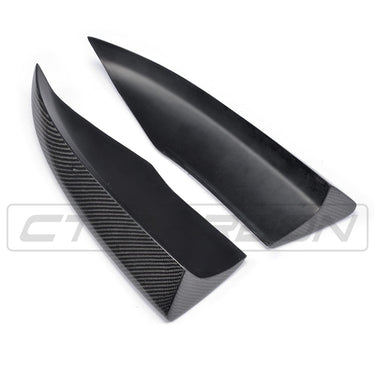 CT CARBON Rear Canards AUDI A3 S-LINE & S3 PRE-FACELIFT 8V SALOON CARBON FIBRE REAR BUMPER EXTENSION