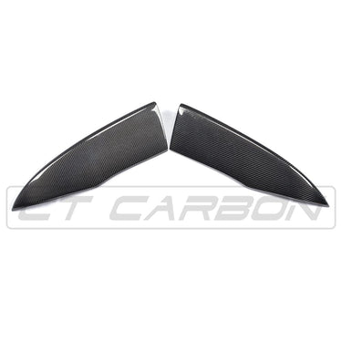 CT CARBON Rear Canards AUDI A3 S-LINE & S3 PRE-FACELIFT 8V SALOON CARBON FIBRE REAR BUMPER EXTENSION
