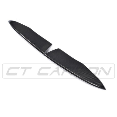 CT CARBON Rear Canards AUDI A3 S-LINE & S3 PRE-FACELIFT 8V SALOON CARBON FIBRE REAR BUMPER EXTENSION