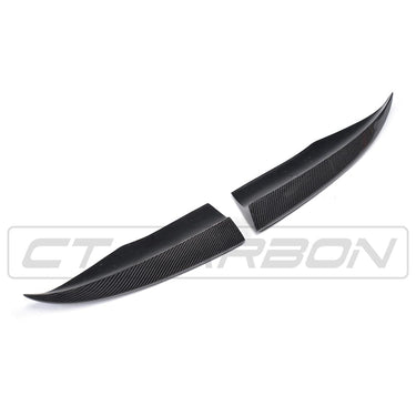CT CARBON Rear Canards AUDI A3 S-LINE & S3 PRE-FACELIFT 8V SALOON CARBON FIBRE REAR BUMPER EXTENSION