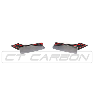 CT CARBON Rear Canards BMW F15 X5 CARBON FIBRE REAR CANARDS - MP STYLE