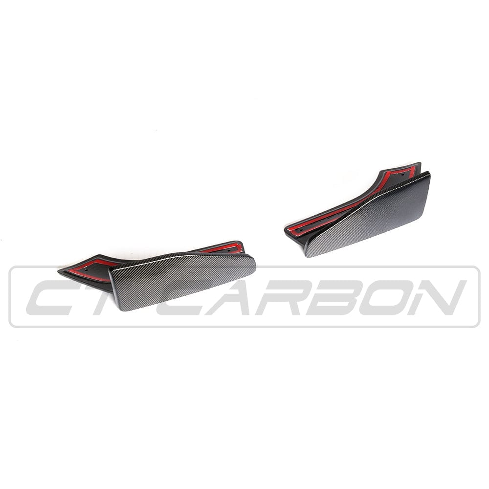 CT CARBON Rear Canards BMW F15 X5 CARBON FIBRE REAR CANARDS - MP STYLE