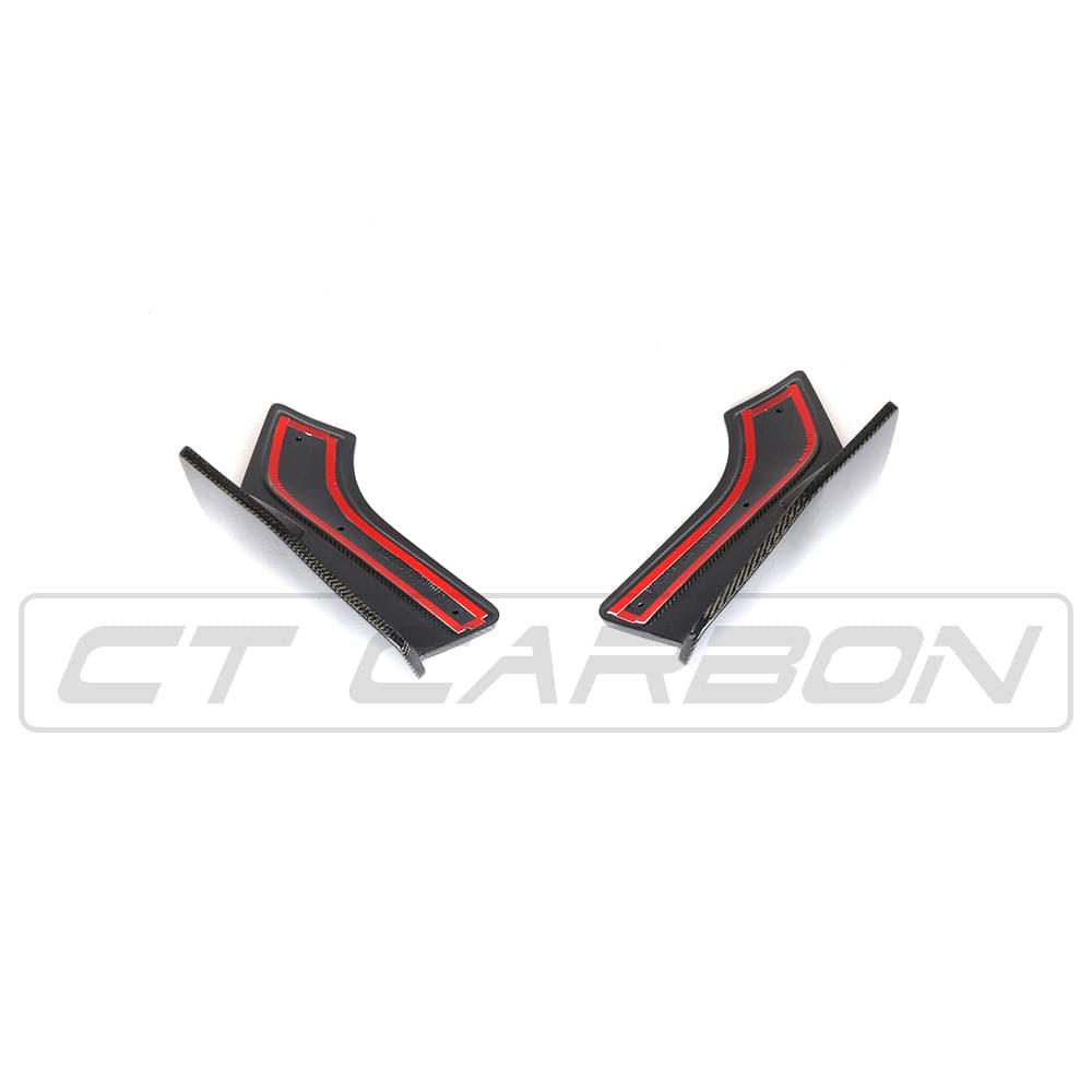 CT CARBON Rear Canards BMW F15 X5 CARBON FIBRE REAR CANARDS - MP STYLE