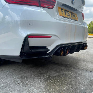 CT CARBON Rear Canards BMW M3 & M4 F80 F82 F83 REAR CARBON FIBRE BUMPER CANARDS