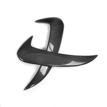 CT CARBON Rear Canards MERCEDES W205 C63 & C43 SALOON REAR BUMPER CARBON FIBRE CANARDS