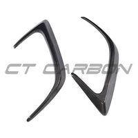 MERCEDES W205 C63 & C63S COUPE 2DR REAR BUMPER CARBON FIBRE CANARDS