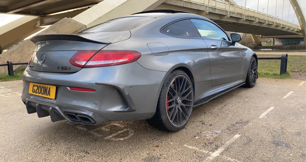 MERCEDES W205 C63 & C63S COUPE 2DR REAR BUMPER CARBON CANARDS – CT Carbon