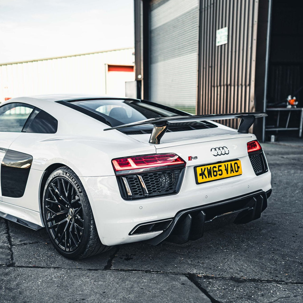 CT CARBON Rear Wing AUDI R8 V10 GEN 2 CARBON FIBRE WING - V STYLE