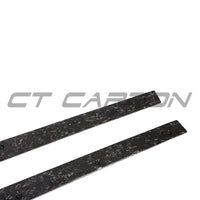 MERCEDES C63/C63S W205 COUPE & SALOON FORGED CARBON FIBRE SIDE SKIRTS - V2